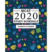 MCAT Study Schedule: 6 month Planner for the Medical Entrance Exam. Ideal for MCAT prep and Organising MCAT practice - Large (8 x 10 inches