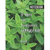 Notebook: if the zodiac signs are fragrances CAPRICORN is...: (Great, funny, cute gift for boys and girls and people, who are in