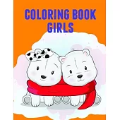 Coloring Book Girls: coloring book for adults stress relieving designs