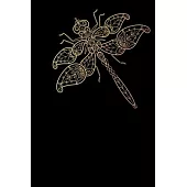 Notes: Dragonfly / Medium Size Notebook with Lined Interior, Page Number and Daily Entry Ideal for Organization, Taking Notes