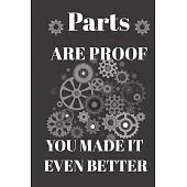 Part Are Proof You Made It Even Better: : Mechanics Notebook. Where he can jot down Notes, a budget-showing income, expenses, debt and savings. Blank