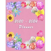 2020 - 2024 - Five Year Planner: Agenda for the next 5 Years - Monthly Schedule Organizer - Appointment, Notebook, Contact List, Important date, Month