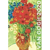 Van Gogh 2020: Art Planner and Datebook Monthly Weekly Scheduler and Organizer - Vertical Days Dated Layout with Monday Start - Aesth