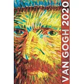 Van Gogh 2020: Art Planner and Datebook Monthly Weekly Scheduler and Organizer - Vertical Days Dated Layout with Monday Start - Aesth