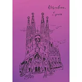 Barcelona, Spain: 7x10 Travel Journal