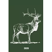 Schedule Planner 2020: Schedule Book 2020 with Deer Cover - Weekly Planner 2020 - 6