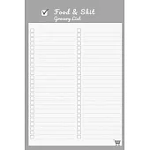 Food & Shit Grocery List: Funny Stocking Stuffers for Adults - Christmas Gift Ideas Stocking Fillers For Mom Women