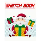 Sketchbook For Markers Christmas & Holiday Gift: For Kids To Doodle Or Draw Blank Drawing Paper Sketch Book - Coloring - Beginner # Drawings Size 8.5