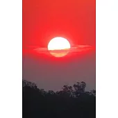 Notebook: Bush Fire Sunset Over Ipswich Queensland