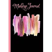 Makeup Journal: Makeup Journal Notebook with Face Charts and Dot Grid Pages: 6x9-100 Pages-Glossy Cover-50 Face Charts,50 Blank Dot Gr