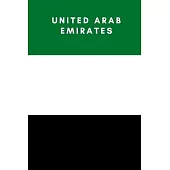 United Arab Emirates: Country Flag A5 Notebook to write in with 120 pages