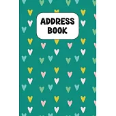 Address Book: Cute Address Book with Alphabetical Organizer, Names, Addresses, Birthday, Phone, Work, Email and Notes