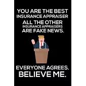 You Are The Best Insurance Appraiser All The Other Insurance Appraisers Are Fake News. Everyone Agrees. Believe Me.: Trump 2020 Notebook, Presidential