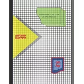 Graph Paper Notebook 8.5 x 11 IN, 21.59 x 27.94 cm: 1/4 inch thin = 0.25