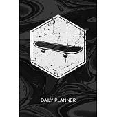 Daily Planner Weekly Calendar: Skateboarding Lover Organizer Undated - Blank 52 Weeks Monday to Sunday -120 Pages- Old School Skateboarder Notebook J