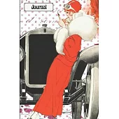 Flapper Dress Roaring Twenties Journal: Lined Notebook 20s Vintage Fashion 1920s Gift for Women