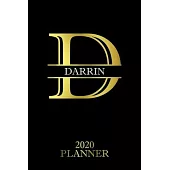 Darrin: 2020 Planner - Personalised Name Organizer - Plan Days, Set Goals & Get Stuff Done (6x9, 175 Pages)