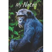 My notes: Chimpanzee Notebook, Monkey - Size 6