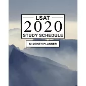 LSAT Study Schedule: 12 Month Planner for the Law School Admission Test (LSAT). Ideal for LSAT prep and Organising LSAT practice - Large (8