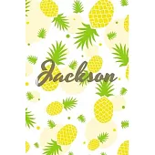 Jackson: Personalized Pineapple fruit themed Dotted Grid Notebook Bullet Grid Journal teacher gift teacher Appreciation Day Gif