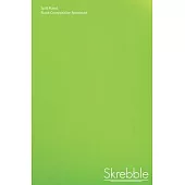 Split Ruled Blank Composition Notebook - 5.25 x 8 Inch: Green