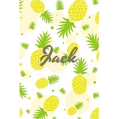 Jack: Personalized Pineapple fruit themed Dotted Grid Notebook Bullet Grid Journal teacher gift teacher Appreciation Day Gif