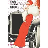 Flapper Dress Roaring Twenties 3 Year 2020-2022 Planner: Compact 3 Year 2020-2022 Vintage Fashion 1920s Gift for Women