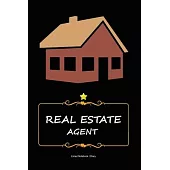 Real estate agent supplies: Lined notebook / journal to write in - Property sellers gift diary