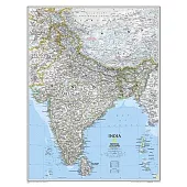 National Geographic: India Classic Wall Map - Laminated (23.5 X 30.25 Inches)