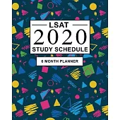 LSAT Study Schedule: 6 Month Planner for the Law School Admission Test (LSAT). Ideal for LSAT prep and Organising LSAT practice - Large (8