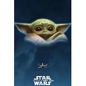 Star Wars the Rise of Baby Yoda: A Gratitude Journal to Win Your Day Every Day, 6X9 inches, Baby Yoda Graphic on Blue matte cover, 111 pages (Growth M
