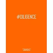Notebook for Cornell Notes, 120 Numbered Pages, #DILIGENCE, Orange Cover: For Taking Cornell Notes, Personal Index, 8.5