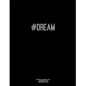 Notebook for Cornell Notes, 120 Numbered Pages, #DREAM, Black Cover: For Taking Cornell Notes, Personal Index, 8.5