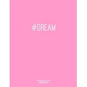Notebook for Cornell Notes, 120 Numbered Pages, #DREAM, Pink Cover: For Taking Cornell Notes, Personal Index, 8.5
