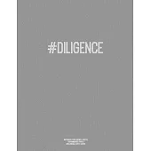 Notebook for Cornell Notes, 120 Numbered Pages, #DILIGENCE, Grey Cover: For Taking Cornell Notes, Personal Index, 8.5