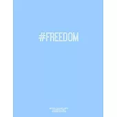 Notebook for Cornell Notes, 120 Numbered Pages, #FREEDOM, Blue Cover: For Taking Cornell Notes, Personal Index, 8.5