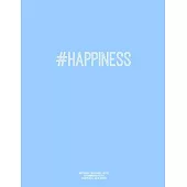 Notebook for Cornell Notes, 120 Numbered Pages, #HAPPINESS, Blue Cover: For Taking Cornell Notes, Personal Index, 8.5