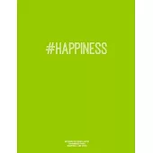 Notebook for Cornell Notes, 120 Numbered Pages, #HAPPINESS, Lime Cover: For Taking Cornell Notes, Personal Index, 8.5