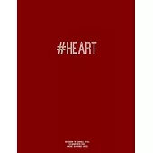 Notebook for Cornell Notes, 120 Numbered Pages, #HEART, Burgundy Cover: For Taking Cornell Notes, Personal Index, 8.5