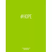 Notebook for Cornell Notes, 120 Numbered Pages, #HOPE, Lime Cover: For Taking Cornell Notes, Personal Index, 8.5