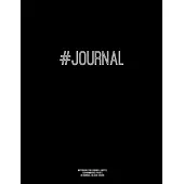 Notebook for Cornell Notes, 120 Numbered Pages, #JOURNAL, Black Cover: For Taking Cornell Notes, Personal Index, 8.5