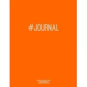 Notebook for Cornell Notes, 120 Numbered Pages, #JOURNAL, Orange Cover: For Taking Cornell Notes, Personal Index, 8.5