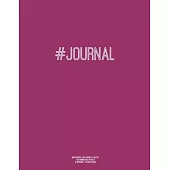 Notebook for Cornell Notes, 120 Numbered Pages, #JOURNAL, Plum Cover: For Taking Cornell Notes, Personal Index, 8.5