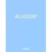 Notebook for Cornell Notes, 120 Numbered Pages, #LEADERSHIP, Blue Cover: For Taking Cornell Notes, Personal Index, 8.5