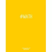 Notebook for Cornell Notes, 120 Numbered Pages, #MATH, Gold Cover: For Taking Cornell Notes, Personal Index, 8.5