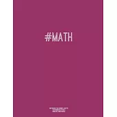 Notebook for Cornell Notes, 120 Numbered Pages, #MATH, Plum Cover: For Taking Cornell Notes, Personal Index, 8.5