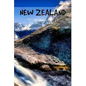 New Zealand Travel Journal: Blank Notebook for Travels And Adventure Of Your Trip Waterfall Matte Cover 6 X 9 Inches 15.24 X 22.86 Centimetre 111