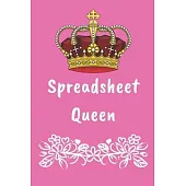 Spreadsheet Queen: Sketch Paper Notebook To Write in - Cute Notebook For Data Analyst Behavioral Analysis - Funny Data Analyst ornament