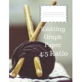 Knitting Graph Paper 4: 5 Ratio: 120 pages to note down your Knitting projects and patterns