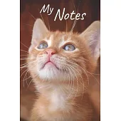 My notes: Kitten Notebook, Cat - Size 6